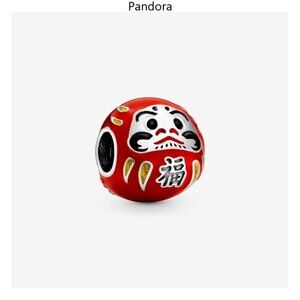 Pandora Red Daruma Doll Charm